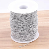 10m Stainless Steel Necklace Extender Tail Chain Roll, Jewelry Making Supplies