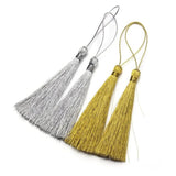 30pcs/lot 40 60 80mm Long Rayon Thread Silk Tassels for Jewelry Making