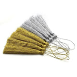 30pcs/lot 40 60 80mm Long Rayon Thread Silk Tassels for Jewelry Making