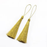 30pcs/lot 40 60 80mm Long Rayon Thread Silk Tassels for Jewelry Making