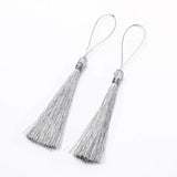 30pcs/lot 40 60 80mm Long Rayon Thread Silk Tassels for Jewelry Making