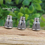 100pcs Metal Bead Caps 8x6mm Antique Gold/Silver DIY Jewelry Findings