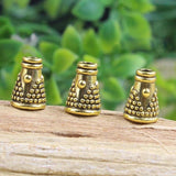 100pcs Metal Bead Caps 8x6mm Antique Gold/Silver DIY Jewelry Findings