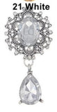 10pcs Silver Rhinestone Brooch for Clothing Wedding Decoration