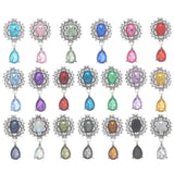 10pcs Silver Rhinestone Brooch for Clothing Wedding Decoration