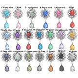 10pcs Silver Rhinestone Brooch for Clothing Wedding Decoration