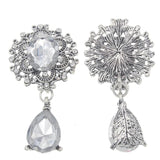 10pcs Silver Rhinestone Brooch for Clothing Wedding Decoration