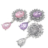 10pcs Silver Rhinestone Brooch for Clothing Wedding Decoration