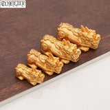 3D 999 Silver Pixiu Beads Gold-plated Fengshui Piyao DIY Bracelet