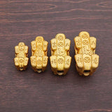 3D 999 Silver Pixiu Beads Gold-plated Fengshui Piyao DIY Bracelet