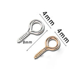 500Pcs Mini Screw Eye Pins Jewelry Making DIY Charms Findings Y01
