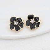 14K Brass Flowers Charms Pendants Jewelry Making Supplies