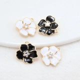14K Brass Flowers Charms Pendants Jewelry Making Supplies