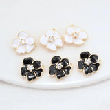 14K Brass Flowers Charms Pendants Jewelry Making Supplies