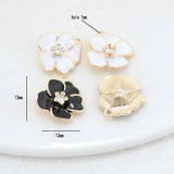 14K Brass Flowers Charms Pendants Jewelry Making Supplies
