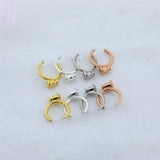 10PCS Metal Copper Ear Clip Earrings Setting For Jewelry Making