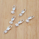 10PCS 4*10+8MM 925 Silver Lobster Clasps For Jewelry Making