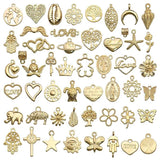 100Pcs Mix KC Metal Animal Charms Beads DIY Jewelry Making Accessories