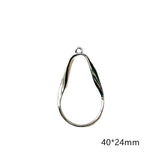 Leaf Eardrop Metal Pendant Necklace Charms Diy Jewelry 8pcs