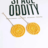 Cotton Flower Eardrop Pendant Charms for Jewelry Making 20pcs