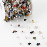 1M Crystal Irregular Stone Beaded Chains for DIY Jewelry Making