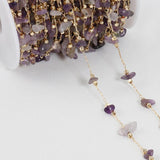 1M Crystal Irregular Stone Beaded Chains for DIY Jewelry Making
