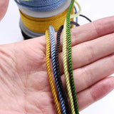 Colorful Twisted Rope Milan Cord Beading Threads DIY Bracelet Necklace