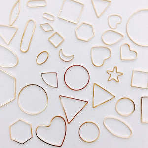 Minimalist Handcrafted Earrings - Gold, Silver, Copper, Geometric Shapes