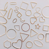 Minimalist Handcrafted Earrings - Gold, Silver, Copper, Geometric Shapes