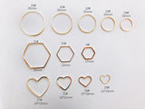 Minimalist Handcrafted Earrings - Gold, Silver, Copper, Geometric Shapes