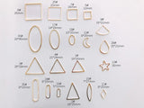 Minimalist Handcrafted Earrings - Gold, Silver, Copper, Geometric Shapes