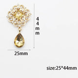 10Pcs Square Rhinestone Wedding Decor