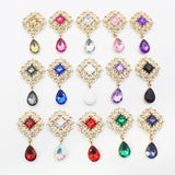 10Pcs Square Rhinestone Wedding Decor