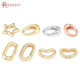 4PCS 24K Color Brass Connect Clasps Jewelry Making Diy Findings Accessories