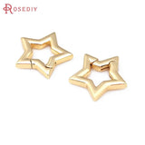 4PCS 24K Color Brass Connect Clasps Jewelry Making Diy Findings Accessories
