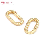 4PCS 24K Color Brass Connect Clasps Jewelry Making Diy Findings Accessories