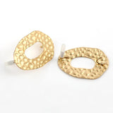 10pcs Golden Earrings Setting for DIY Jewelry Making Findings