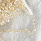 4mm Crystal Glass Faceted Beaded Chain for Jewelry Making DIY Necklace Bracelet