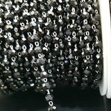 4mm Crystal Glass Faceted Beaded Chain for Jewelry Making DIY Necklace Bracelet
