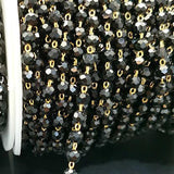 4mm Crystal Glass Faceted Beaded Chain for Jewelry Making DIY Necklace Bracelet