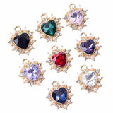 10pcs Romantic Love Heart Charm for Jewelry Making
