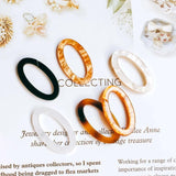 Resin Eardrop Acrylic Oval Shape Earring Accessories Chain Pendant