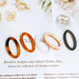 Resin Eardrop Acrylic Oval Shape Earring Accessories Chain Pendant