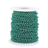 1 Meter Stainless Steel Glass Beads Chains for DIY Jewelry Making