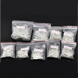 900pcs 0.7mm Silver Head Pins Findings Lot
