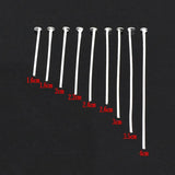 900pcs 0.7mm Silver Head Pins Findings Lot