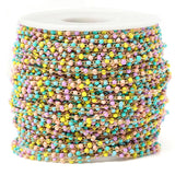 2M Colorful Necklace Chain for Jewelry Making DIY