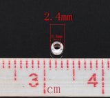 Silver Plated Ball Spacers Beads 2.4mm 2000PCs