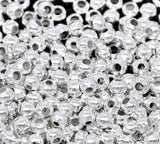 Silver Plated Ball Spacers Beads 2.4mm 2000PCs