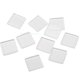 20pcs 25mm Clear Square Acrylic Glass Cabochons for DIY Pendant Tray Setting